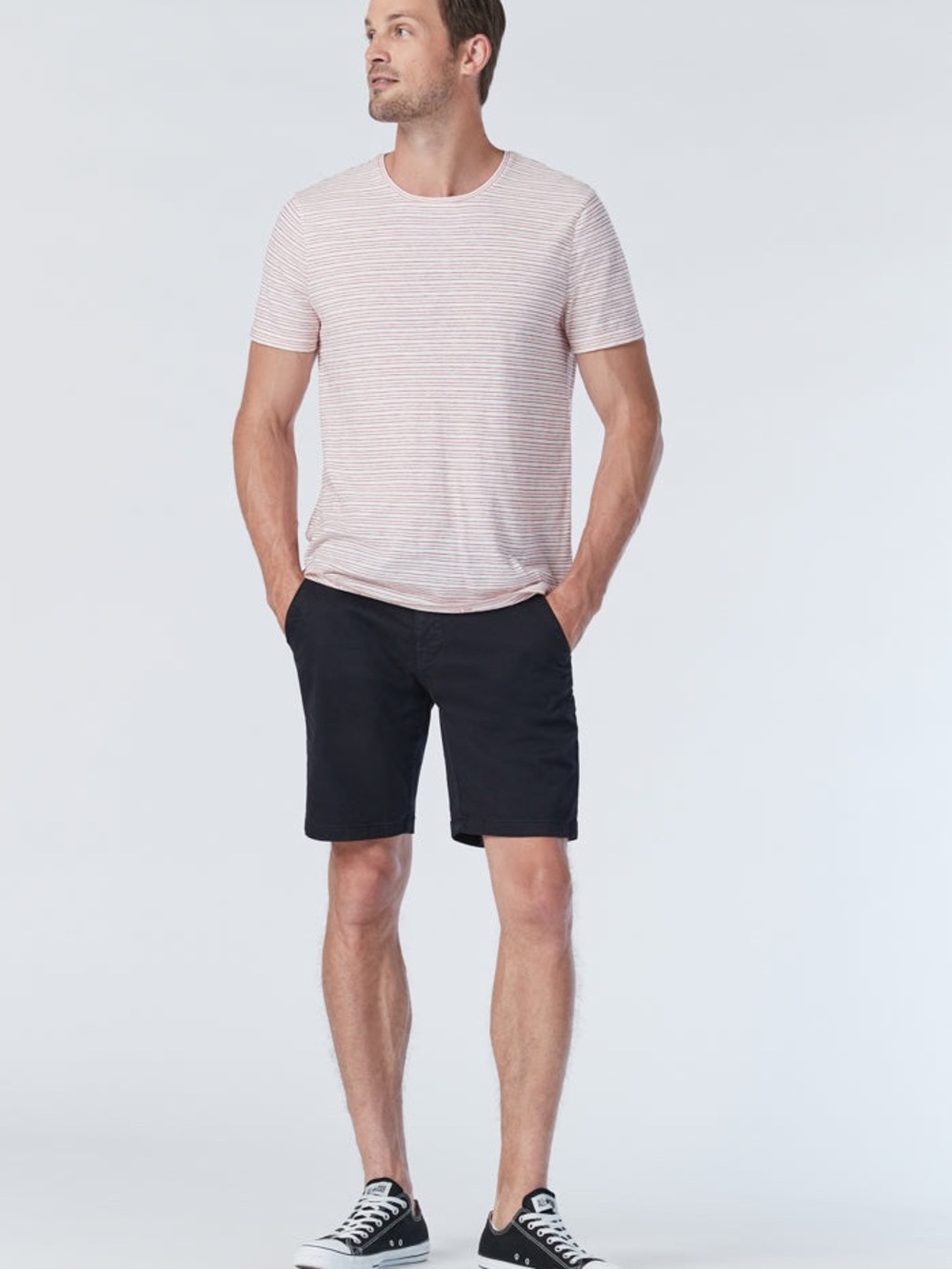 Mavi Black Jacob Crop 9" Inseam Shorts Flat Front Pockets - 34 Waist